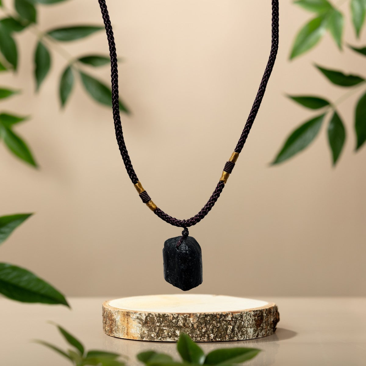 Midnight Veil Tourmaline Amulet